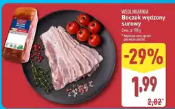 ALDI Boczek wędzony surowy Wędliniarnia oferta