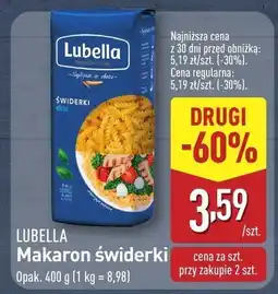 ALDI Makaron świderki Lubella oferta
