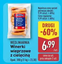 ALDI Winerki wieprzowe z cielęciną Wędliniarnia oferta