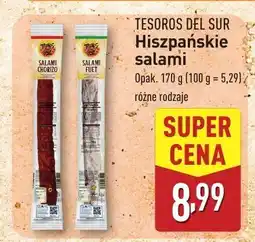 ALDI Salami hiszpańskie Tesoros Del Sur oferta