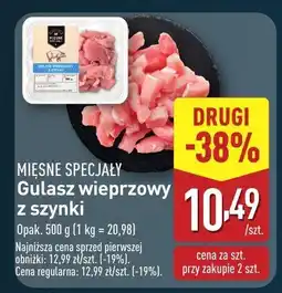 ALDI Gulasz wieprzowy z szynki Mięsne Specjały oferta