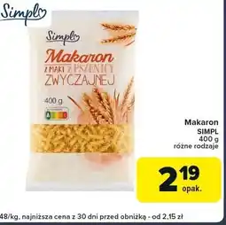 Globi Makaron zwyczajny Simpl oferta