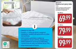 ALDI NOVITESSE Kołdra na 4 pory roku oferta