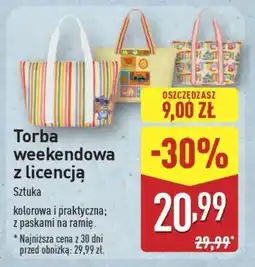 ALDI Torba weekendowa z licencją oferta