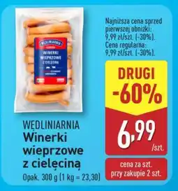 ALDI Wędlinarnia Winerki wieprzowe z cielęciną oferta