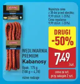ALDI WĘDLINIARNIA PREMIUM Kabanosy oferta