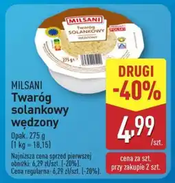 ALDI MILSANI Twaróg solankowy wędzony oferta