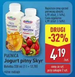 ALDI PIĄTNICA Jogurt pitny Skyr oferta