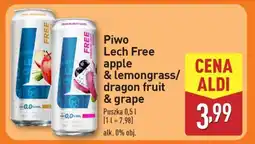 ALDI Piwo Lech Free apple & lemongrass/dragon fruit & grape oferta