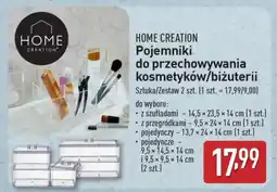 ALDI HOME CREATION Pojemniki do przechowywania kosmetyków/biżuterii oferta