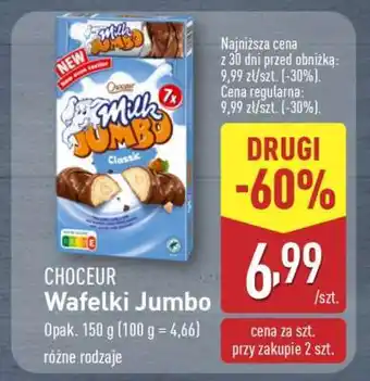 ALDI CHOCEUR Wafelki Jumbo oferta