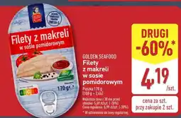 ALDI GOLDEN SEAFOOD Filety z makreli w sosie pomidorowym oferta