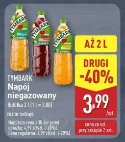 ALDI TYMBARK Napój niegazowany oferta