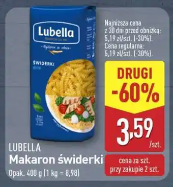 ALDI LUBELLA Makaron świderki oferta