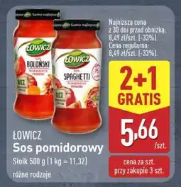 ALDI ŁOWICZ Sos pomidorowy oferta