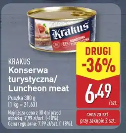 ALDI Krakus Konserwa turystyczna/Luncheon Meat oferta
