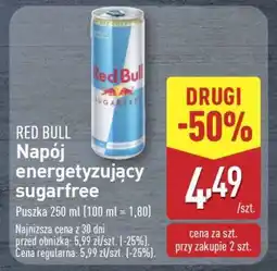 ALDI Red Bull Napój energetyzujący sugarfree oferta