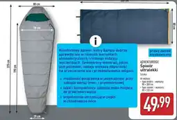 ALDI ADVENTURIDGE Śpiwór ultralekki oferta