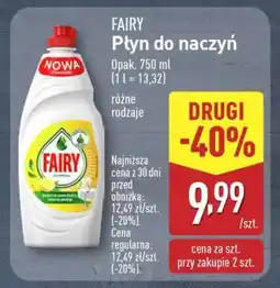 ALDI FAIRY Płyn do naczyń oferta