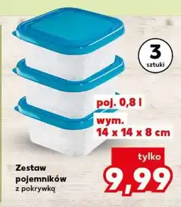 Kaufland Zestaw pojemników z pokrywką oferta