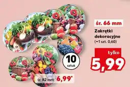 Kaufland Zakrętki dekoracyjne oferta
