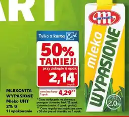 Kaufland MLEKOVITA WYPASIONE Mleko UHT 2% tł oferta