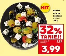 Kaufland Oliwki czarne i zielone z serem 100 g oferta