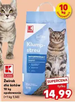 Kaufland Żwirek dla kotów 10 kg opakowanie oferta