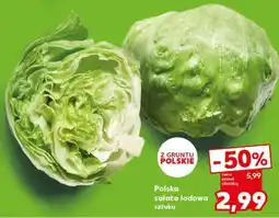 Kaufland Polska sałata lodowa sztuka oferta