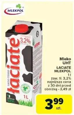 Carrefour Mleko UHT Łaciate Mlekpol oferta