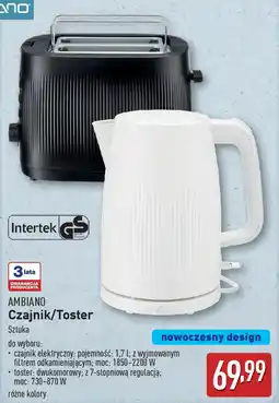 ALDI AMBIANO Czajnik/Toster oferta