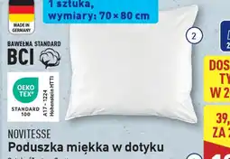 ALDI NOVITESSE Poduszka miękka w dotyku oferta