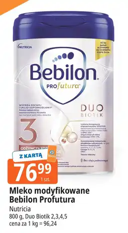 E.Leclerc Mleko modyfikowane Bebilon Profutura Duo Biotik 2,3,4,5 Nutricia oferta