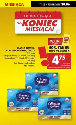 Biedronka Masło ekstra Mleczna Dolina oferta