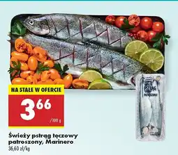 Biedronka Świeży pstrąg tęczowy patroszony Marinero oferta