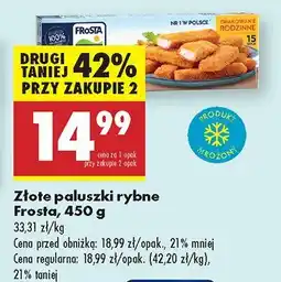 Biedronka Złote paluszki rybne Frosta oferta