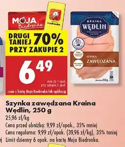 Biedronka Szynka zawędzana Kraina Wędlin oferta