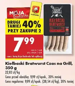 Biedronka Kiełbaski Bratwurst Czas na Grill oferta
