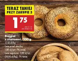 Biedronka Bajgiel z ziarnami Biedronka oferta