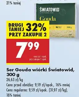 Biedronka Ser Gouda wiórki Światowid oferta