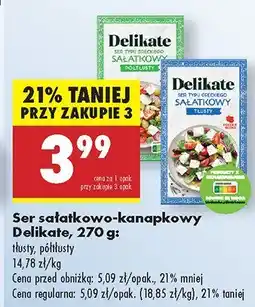 Biedronka Ser sałatkowo-kanapkowy Delikate oferta