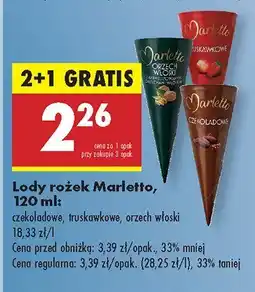 Biedronka Lody rożek Marletto oferta