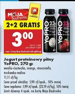 Biedronka Jogurt proteinowy YoPRO oferta
