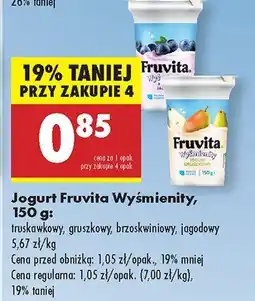 Biedronka Jogurt Fruvita Wyśmienity oferta