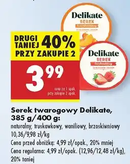 Biedronka Serek twarogowy Delikate oferta