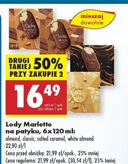 Biedronka Lody Marletto na patyku oferta
