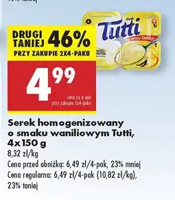 Biedronka Serek homogenizowany Tutti oferta
