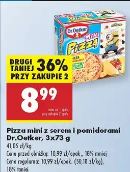 Biedronka Pizza mini z serem i pomidorami Dr.Oetker oferta