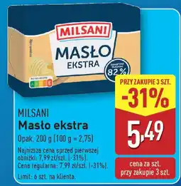 ALDI MILSANI Masło ekstra oferta