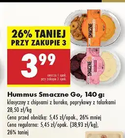 Biedronka Hummus Smaczne Go oferta